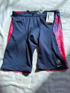 Nike Swim Jammer - Navy with Black Drawstring